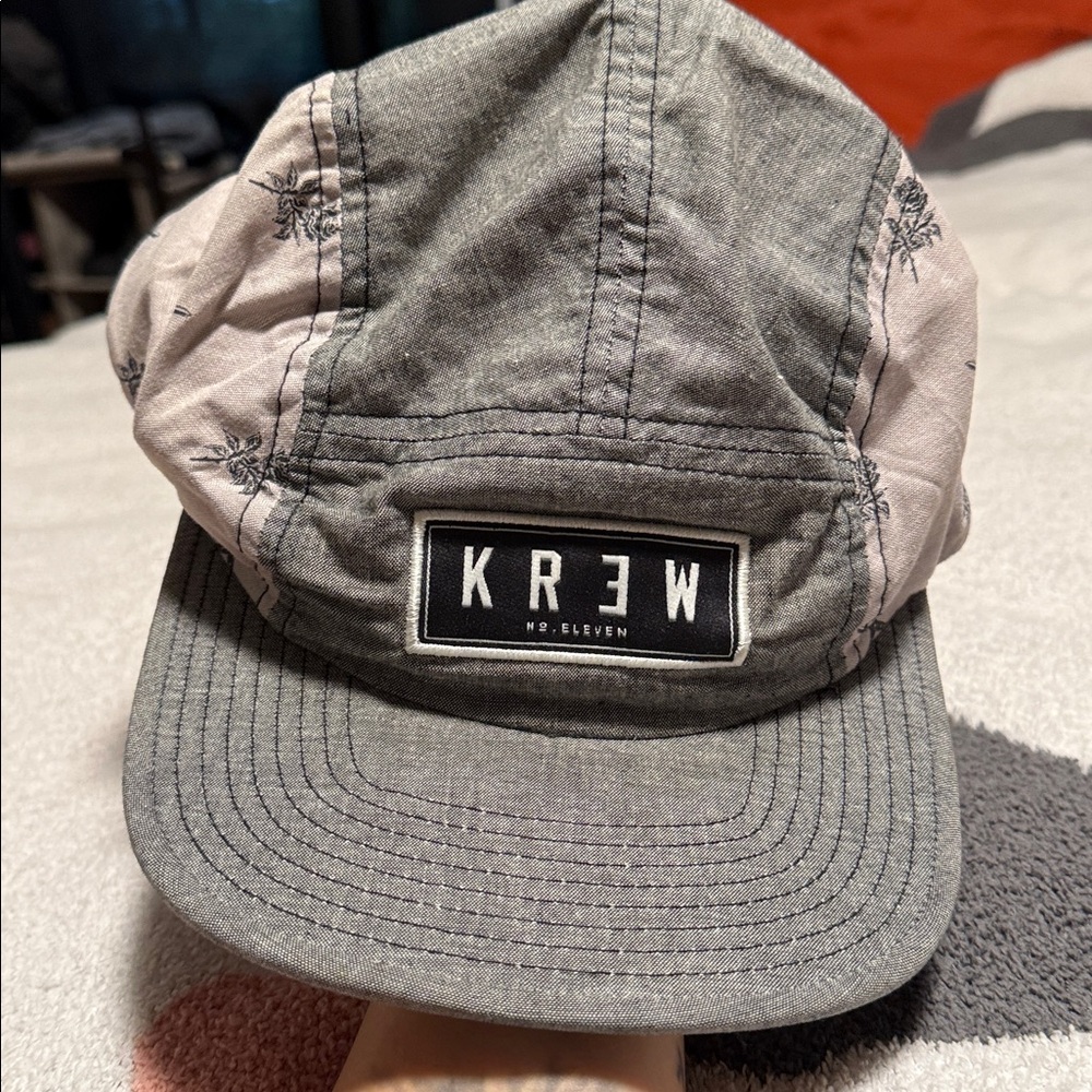 KREW Gray and Pink Cap